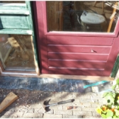 Vervangen van de rotte delen met nieuw hout